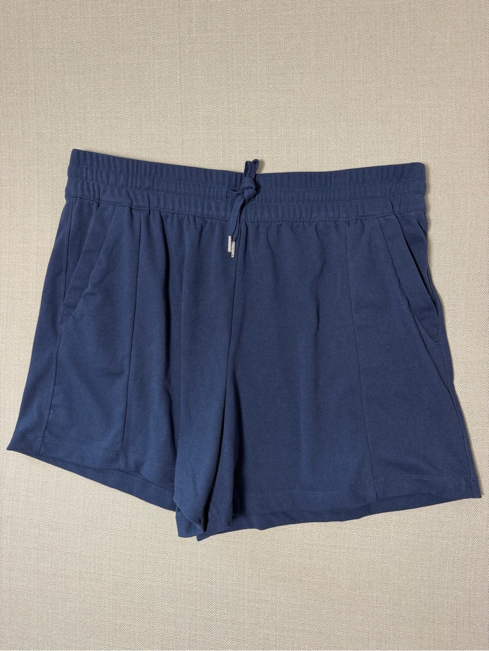BCBG Navy Knit High Rise Shorts, XXL